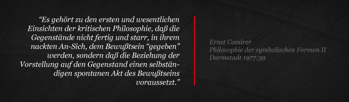 Ernst Cassirer, Philosophie der symbolischen Formen II, Darmstadt 1977:39